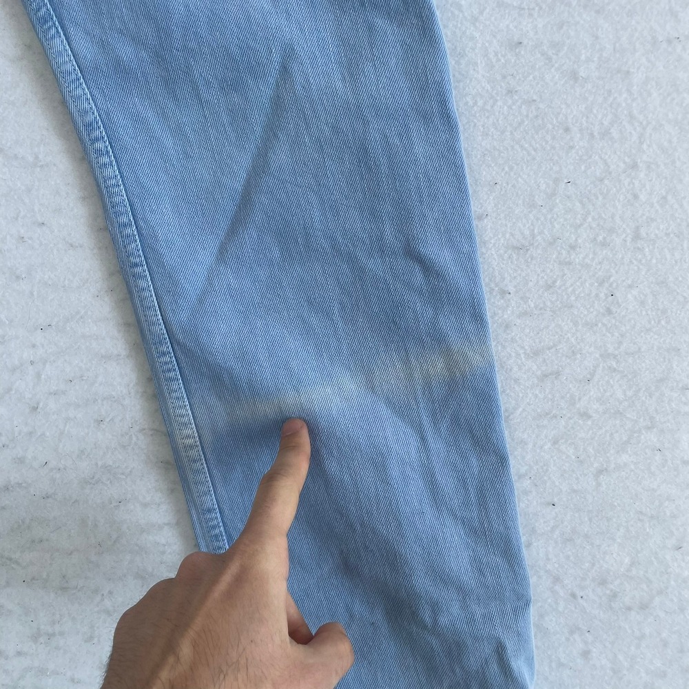 Naked & Famous Weird Guy Jeans Mens 33 Light Blue Thermochromic Selvedge Denim - Picture 10 of 11